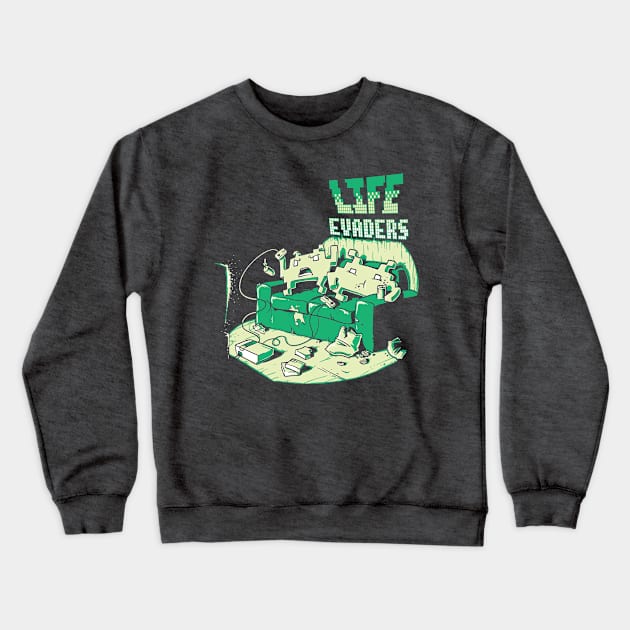 Life Evaders Crewneck Sweatshirt by obvian